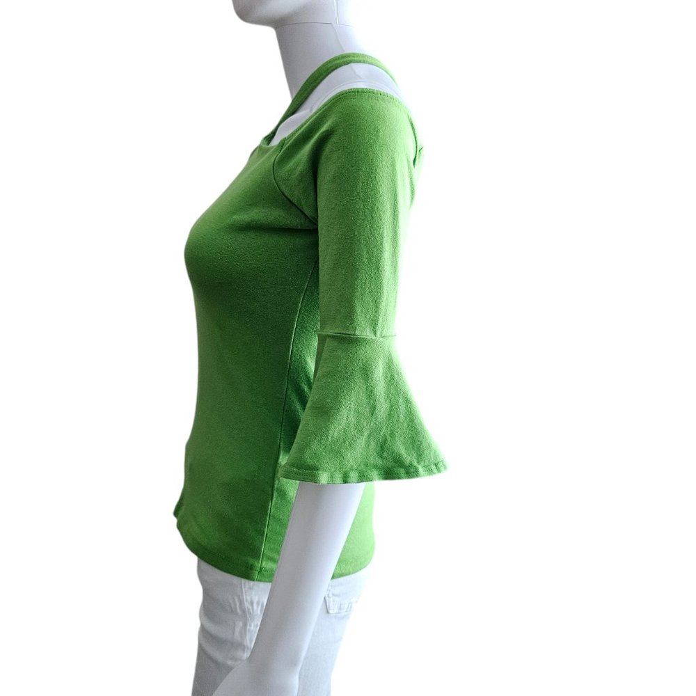BOSTON PROPER SS Halter CS Ruffle Sleeve Size: X-Small - Picture 4 of 7